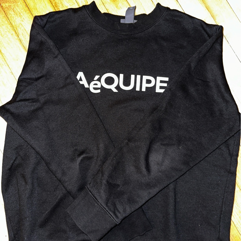 H&M graphic Crewneck - XL - BLACK